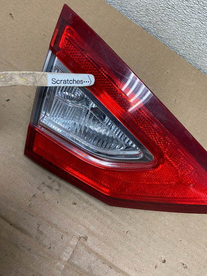 2013 to 2016 Ford Fusion Left Driver LH Side Tail Light Inner OEM AB1324 LK3