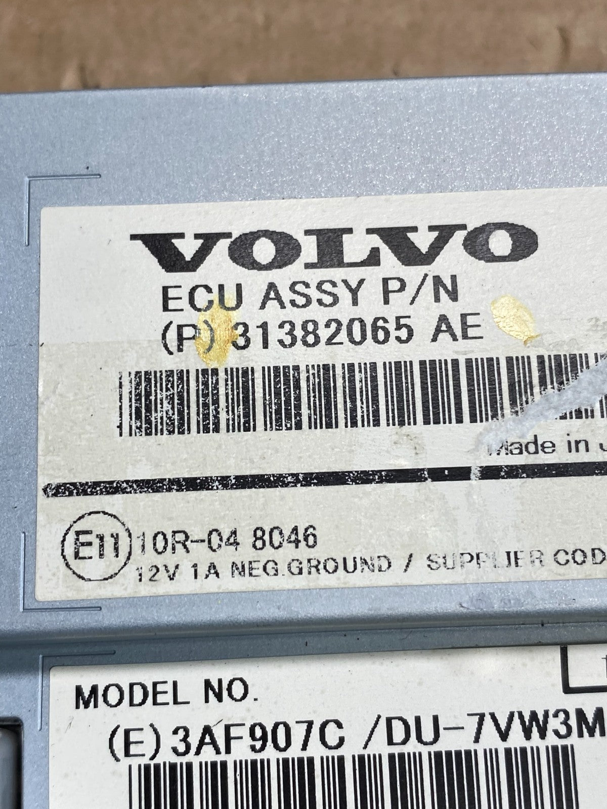 2011 to 2018 Volvo S60 Radio Audio Information Display Screen 31382065 ag6481 DG4