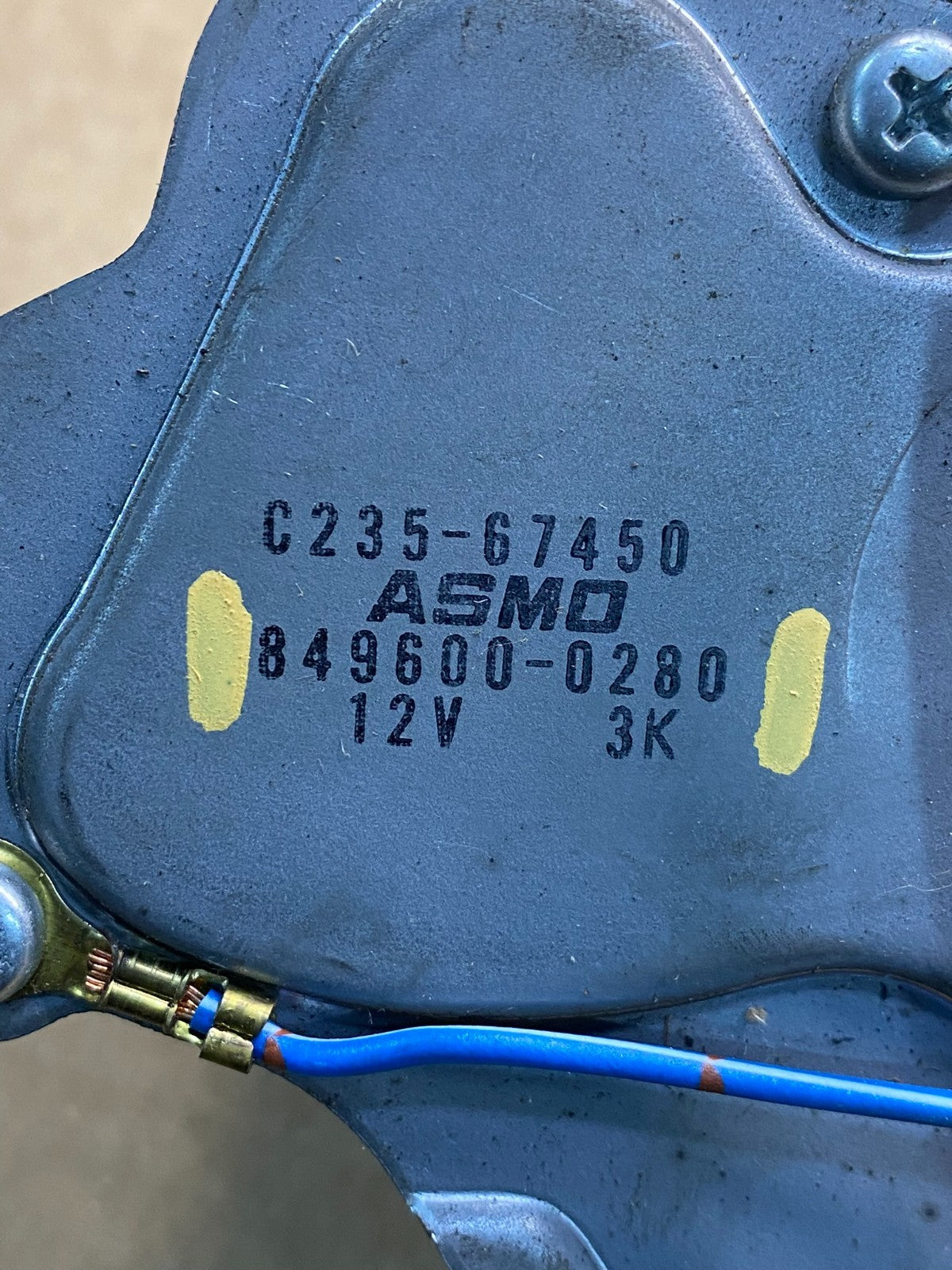 2006 to 2010 Mazda 5 Windshield Rear Wiper Motor OEM z9027 DG5