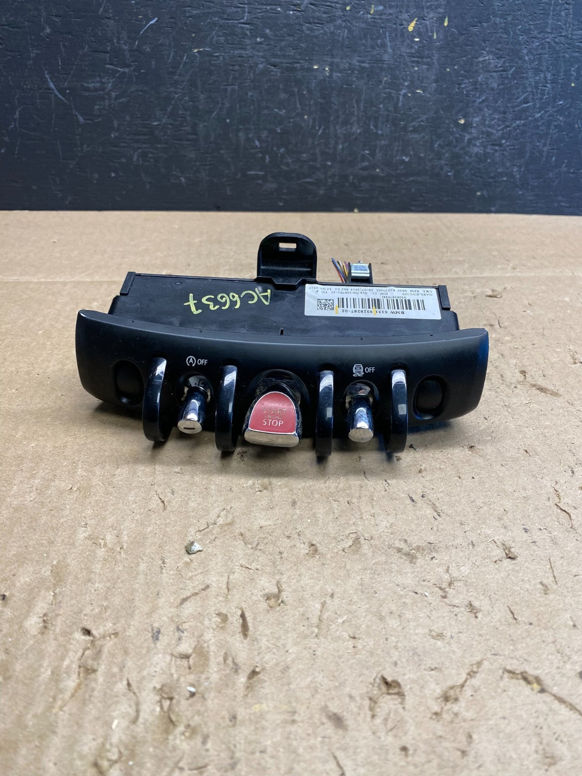 2014-2019 Mini Cooper F55 F56 F57 Console Switch Panel Control Start Stop AC66370