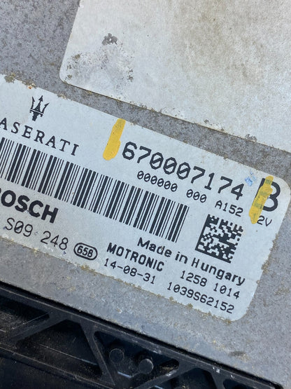 2014-2017 Maserati Ghibli Engine Computer Control Module ECU ECM AI5011 DG2
