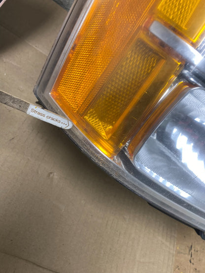2007 - 2014 GMC Sierra Left+Right Side Halogen Headlights U2773 DW5