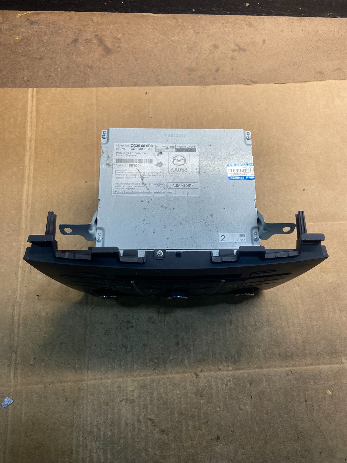 2012-2012 Mazda 5 AM FM 6 Disc CD Player Stereo Radio OEM y4115 DG2