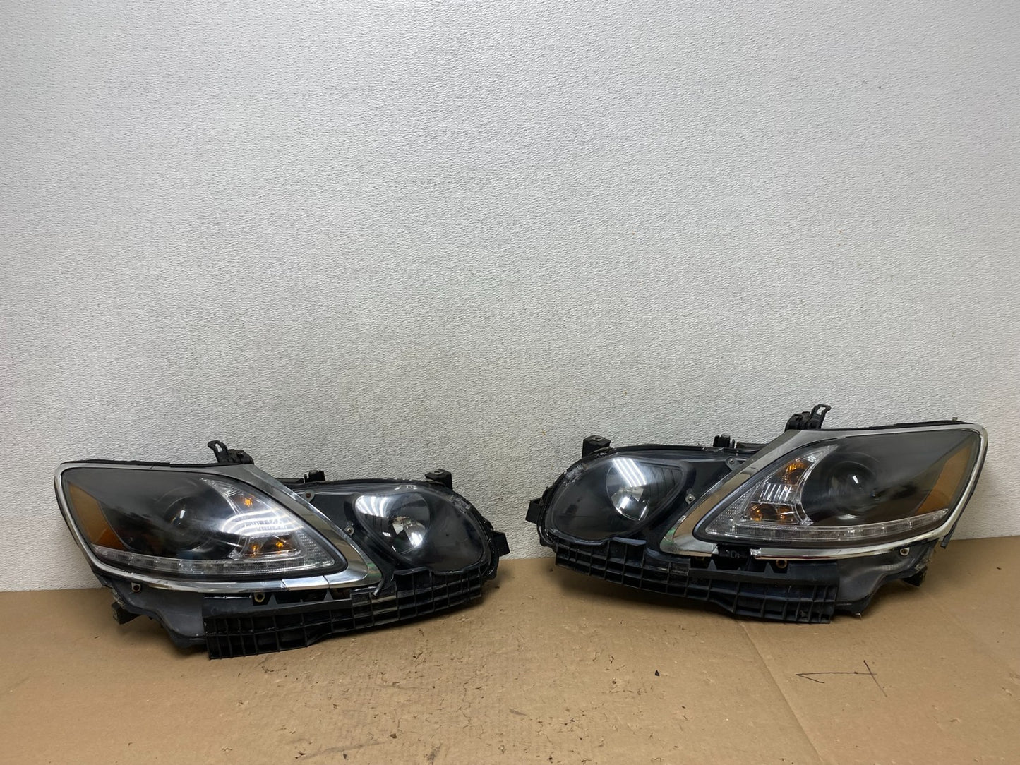 2006 - 2011 Lexus GS430 GS350 Left+Right Set Xenon Hid Black Headlight AG4448 DW0