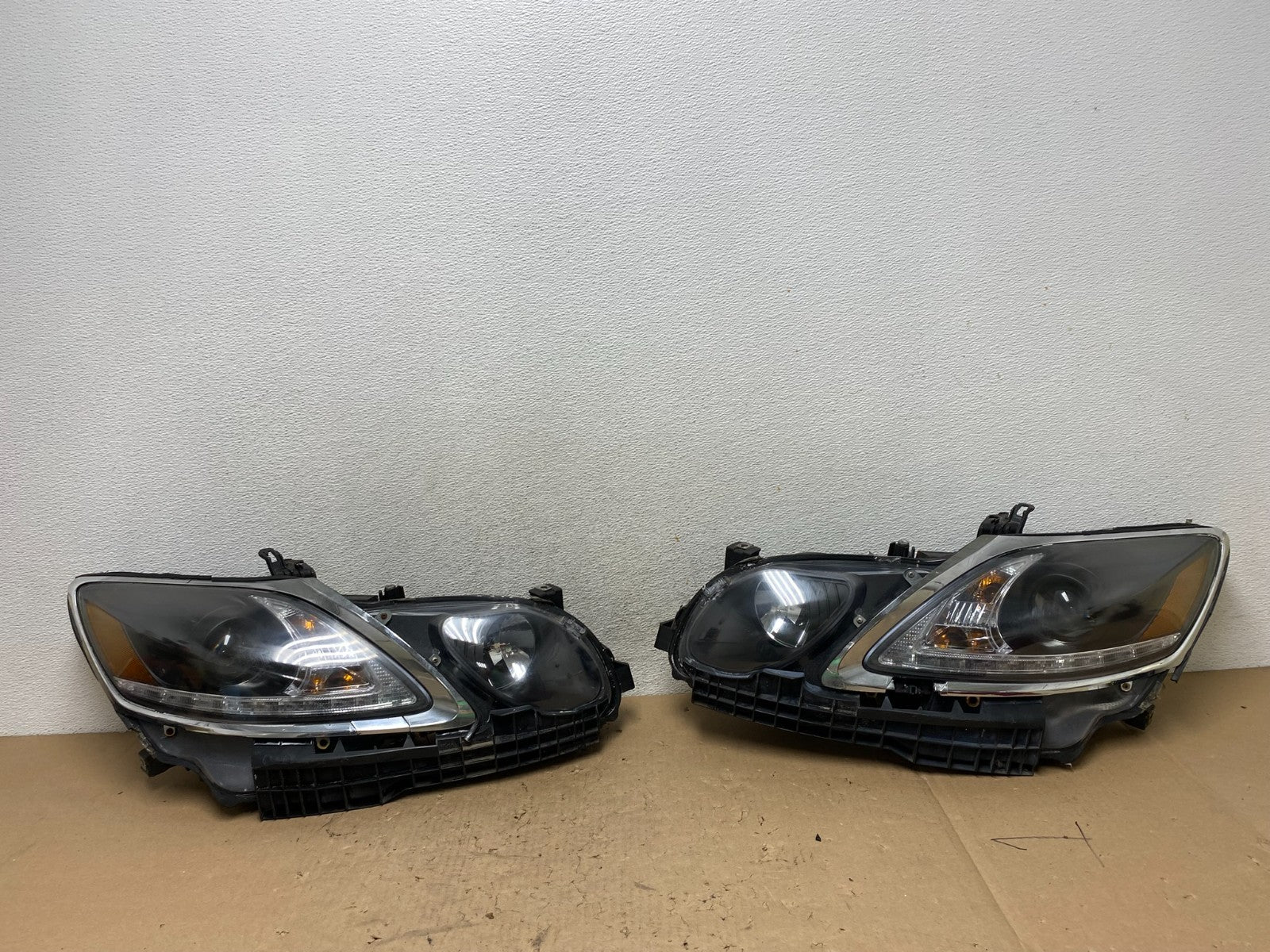 2006 - 2011 Lexus GS430 GS350 Left+Right Set Xenon Hid Black Headlight AG4448 DW0