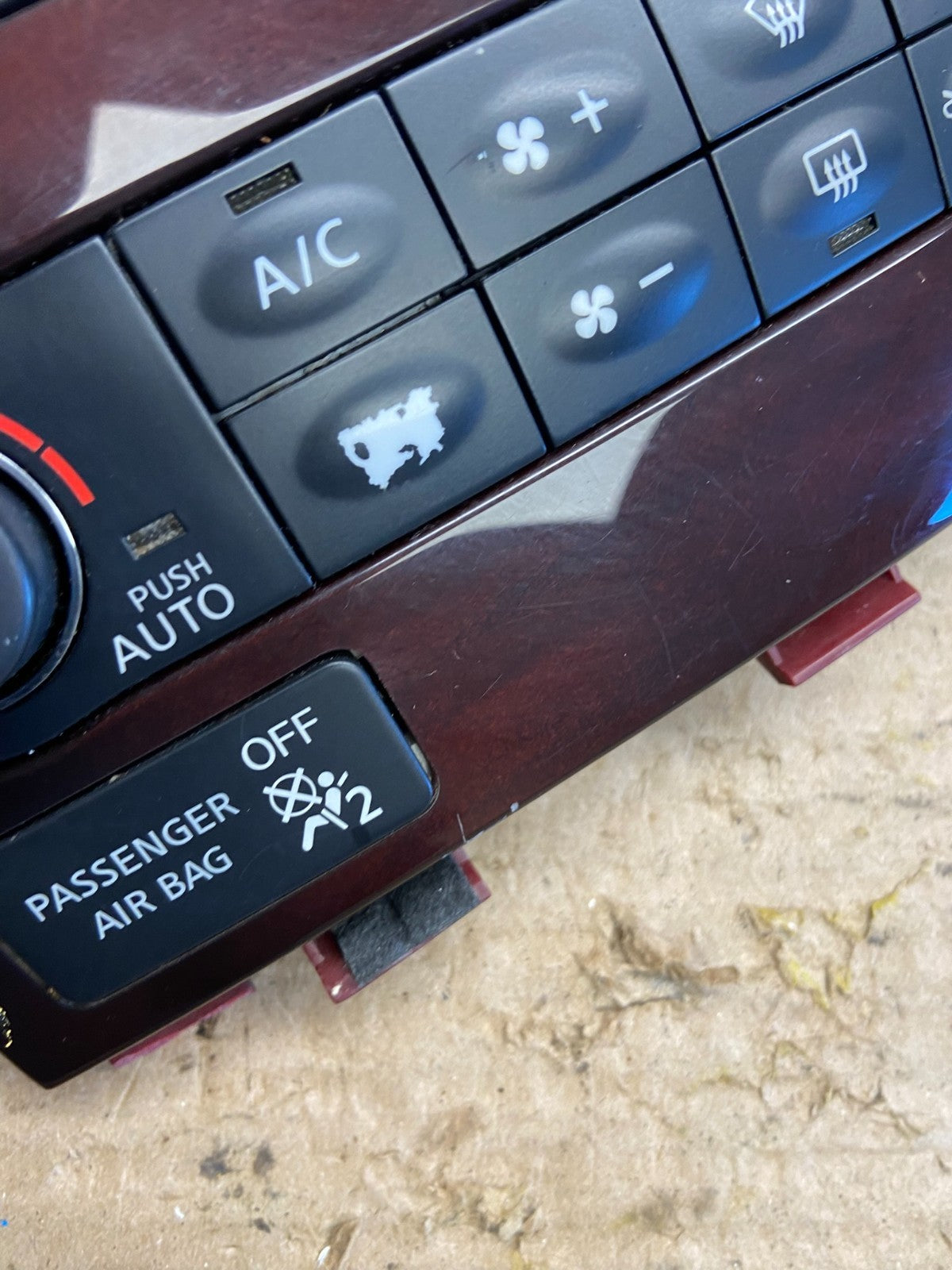 2010 to 2013 Infiniti G35 G37 Radio Player Climate Control Panel Bezel AG8782 DG2