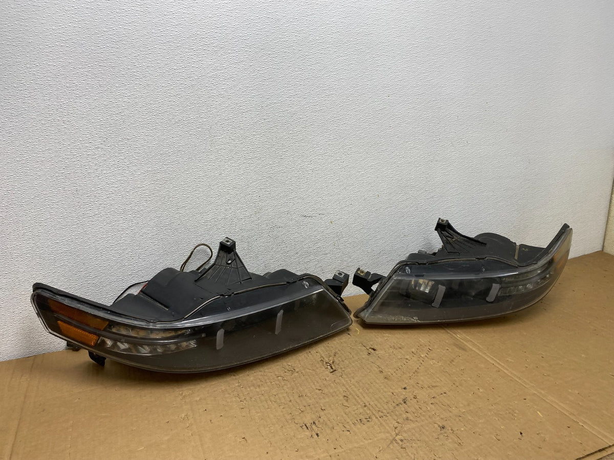 2004-2008 Acura TL Headlight Left+Right Set Black LED Headlights AD2474 DG2