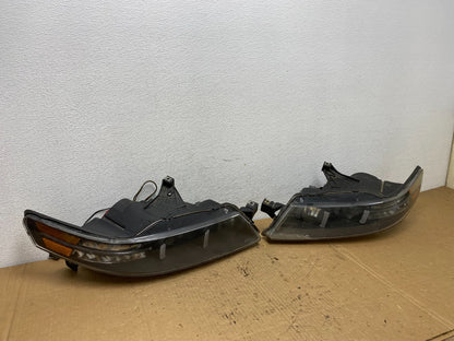 2004-2008 Acura TL Headlight Left+Right Set Black LED Headlights AD2474 DG2