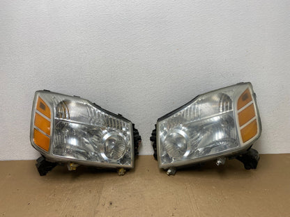2004 to 2007 Nissan Armada Left+Right Side Set Headlights AC5976 DW0