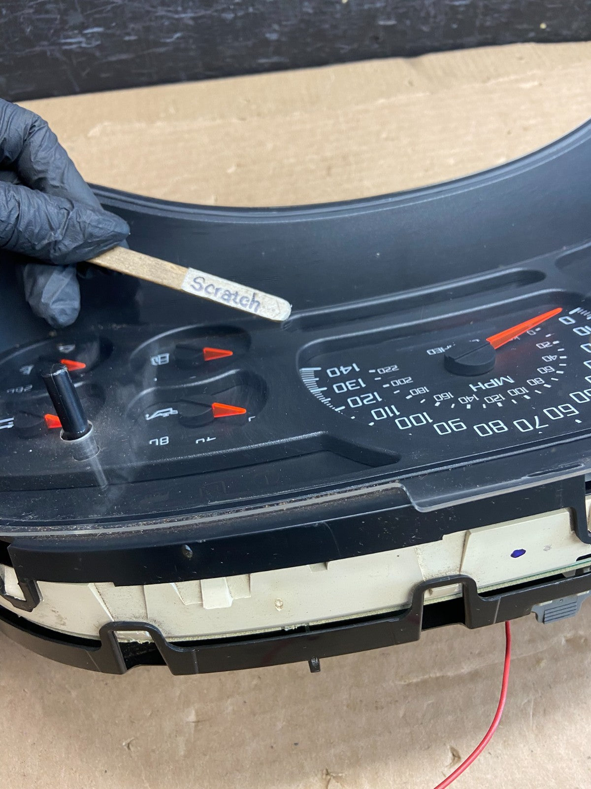 2003 to 2006 Chevrolet Silverado Speedometer Instrument Cluster AF25424