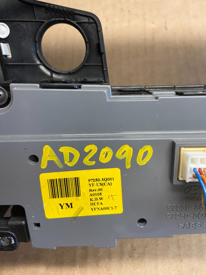 2011 - 2014 Hyundai Sonata Center Radio Climate Control Air Vent Bezel AC9080 DG6