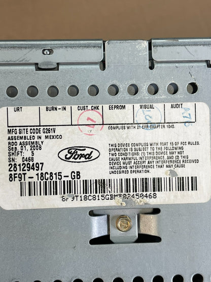 2008 - 2009 Ford Taurus X AM FM Radio MP3 6 Disc CD Player Auxiliary ad5936 DG9