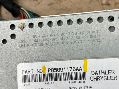 2005 2008 Jeep Dodge Chrysler AM/FM CD Player Satellite Radio T6198 DG5
