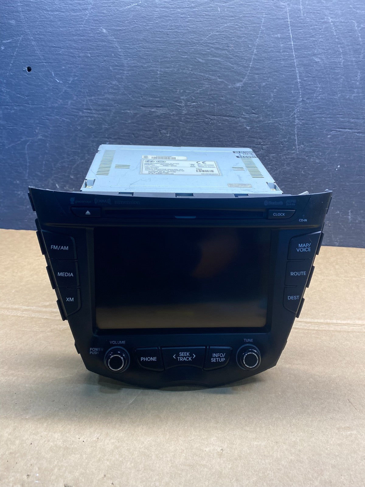 2012 - 2014 Hyundai Veloster Radio Receiver Display Screen 96560-2V700 AF7863 DG0