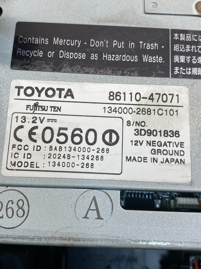 2004 to 2005 Toyota Prius Radio Stereo Receiver Screen Display ad6603 DG5