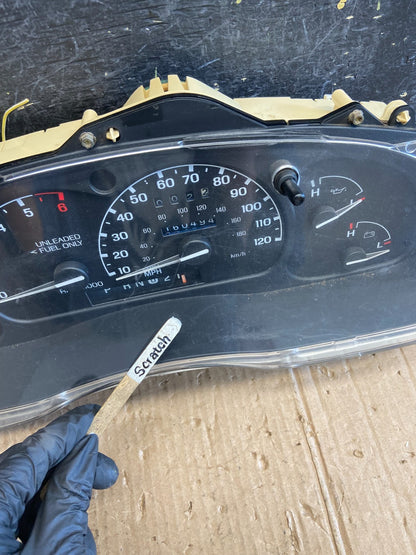 1999 to 2000 Ford Ranger Speedometer Instrument Cluster AE4140 DG1