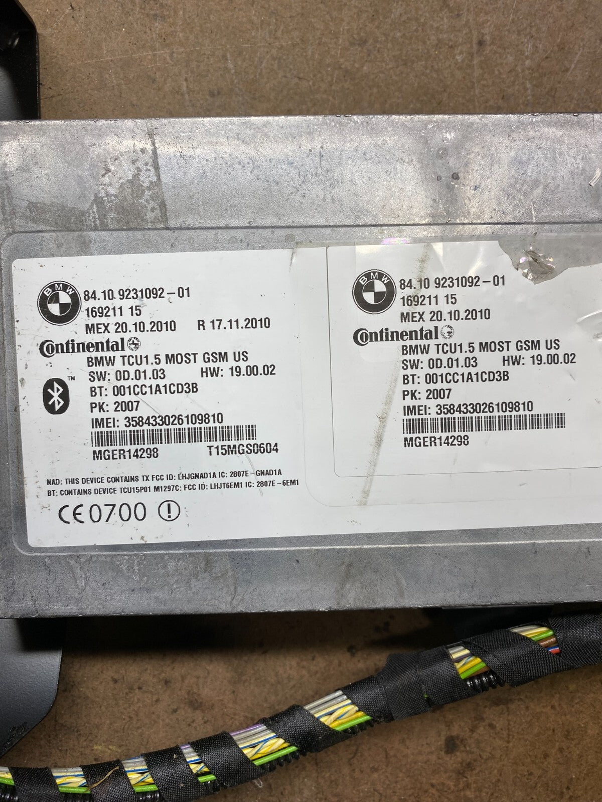 2006 to 2013 Bmw Bluetooth  Control Module Computer Telematics OEM M3166 DG5