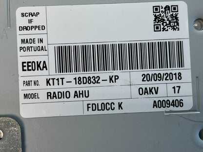 2019 - 2023 Ford Transit Connect Radio Player Head Unit Module ag2970 DG8