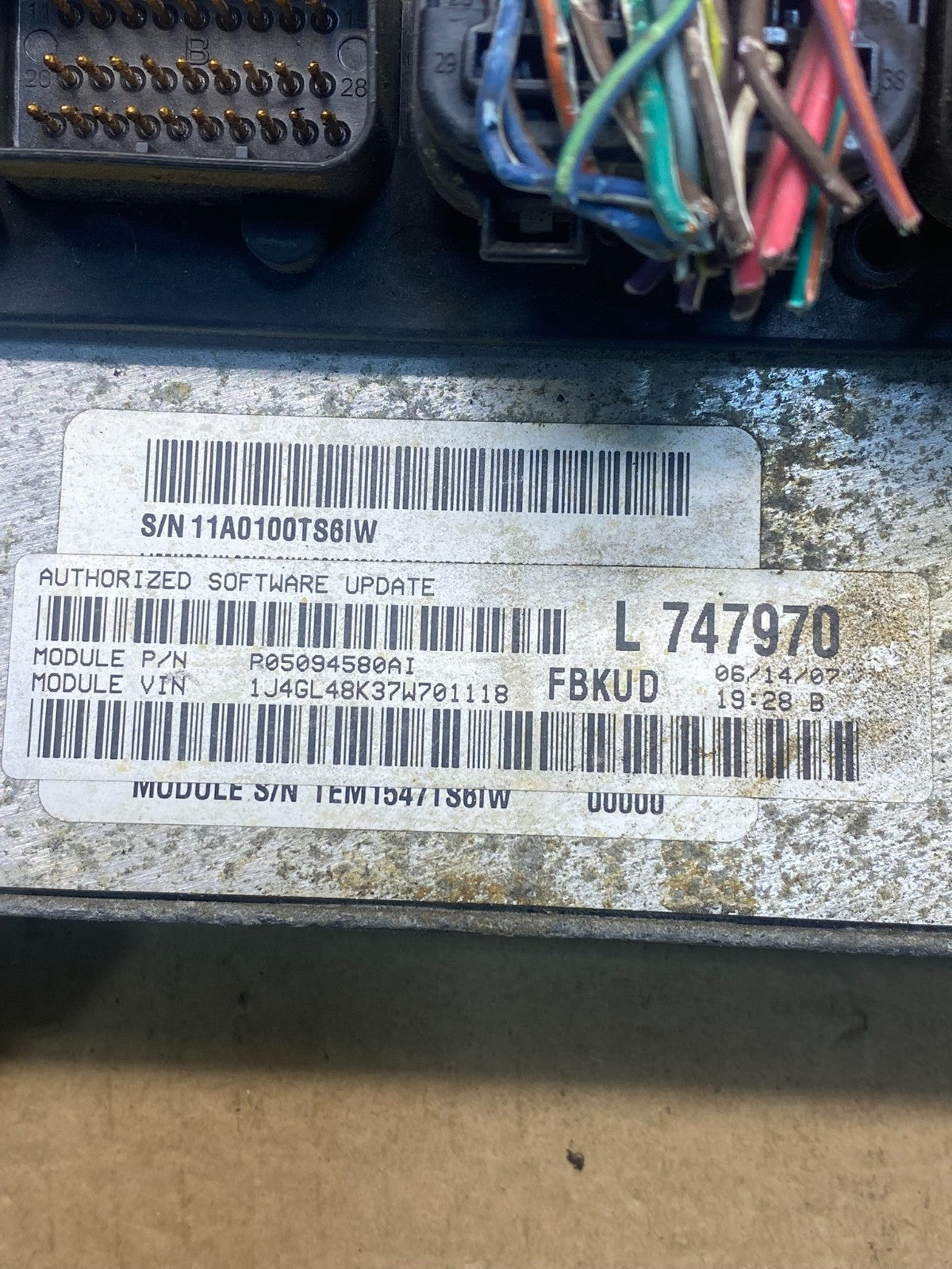 2007 Jeep Liberty Nitro 3.7L Engine Control Unit ECU ECM AG6124 DG2