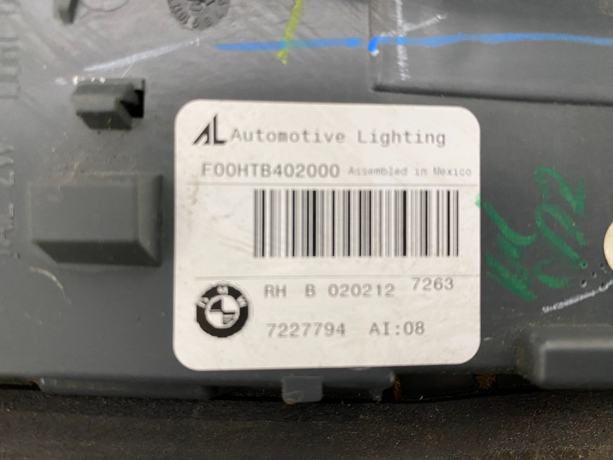 2011 2012 2013 Bmw X5 E70 Right Passenger RH Side Inner Tail Light AH8109 DW6