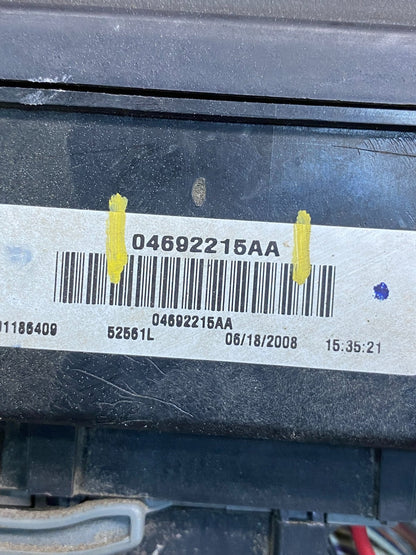 2009 Jeep Grand Cherokee Fuse Box Relay Panel Body Control Module BCM AI7428 DG4