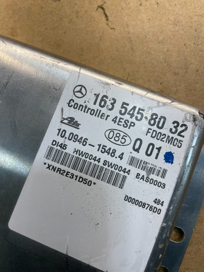 2000 to 2003 Mercedes ML-Class ML320 ABS ESP Control Module Unit OEM W7238 DG3