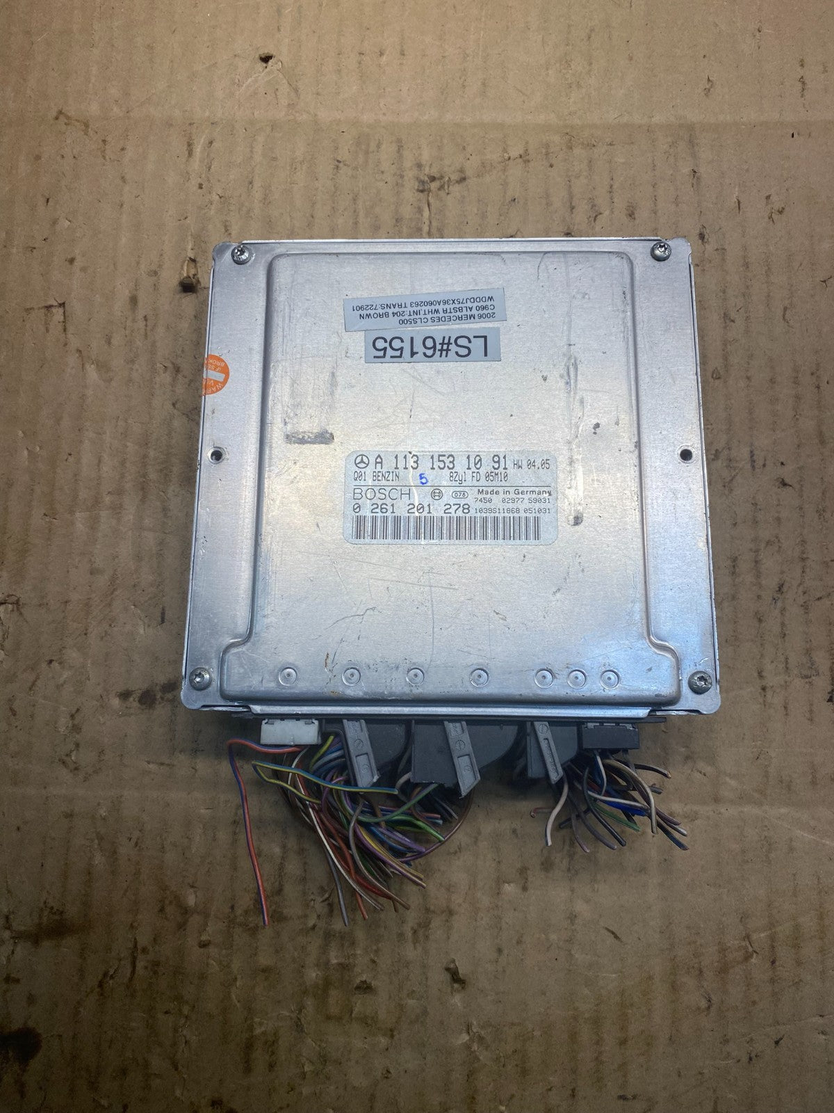 2003 to 2006 Mercedes S430 S500 ECU ECM Engine Control Module Unit OEM AC0378 DG0