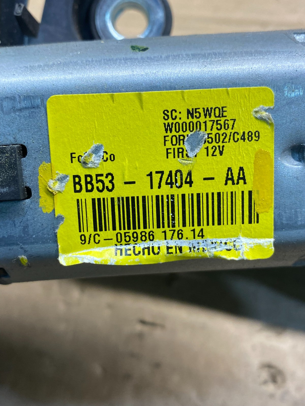 2011 to 2019 Ford Explorer Rear Windshield Wiper Motor ad9467 DG6