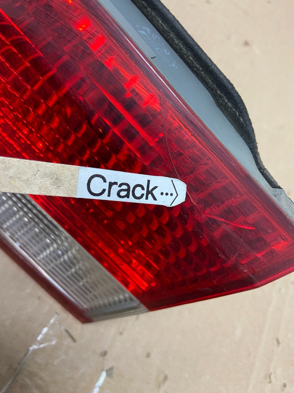 2003 to 2004 Honda Accord Sedan Right Passenger Inner Tail Light OEM AB2389 LK3