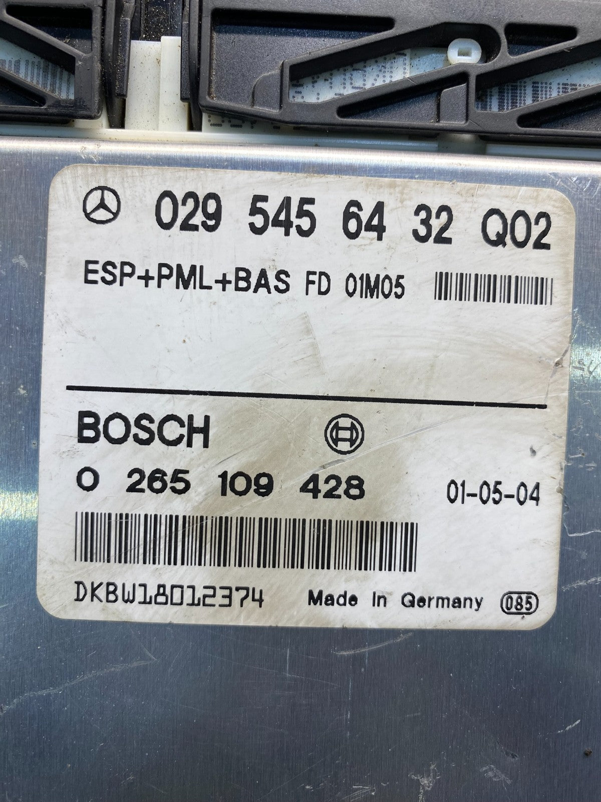 2000 - 2002 Mercedes E E430 ABS ESP Control Module 0295456432 AD3424 DG2