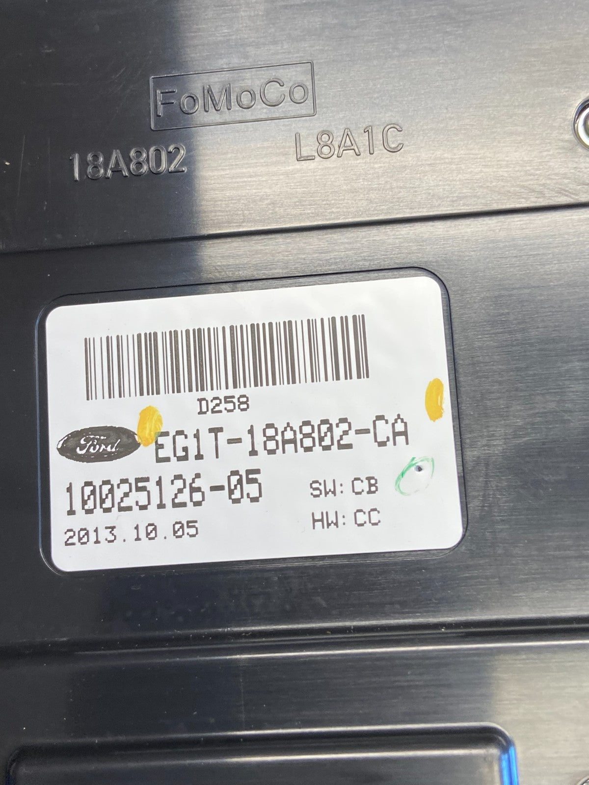 2010-2012 Ford Taurus Front Center Console Climate Radio Control Panel ai5911 DG4