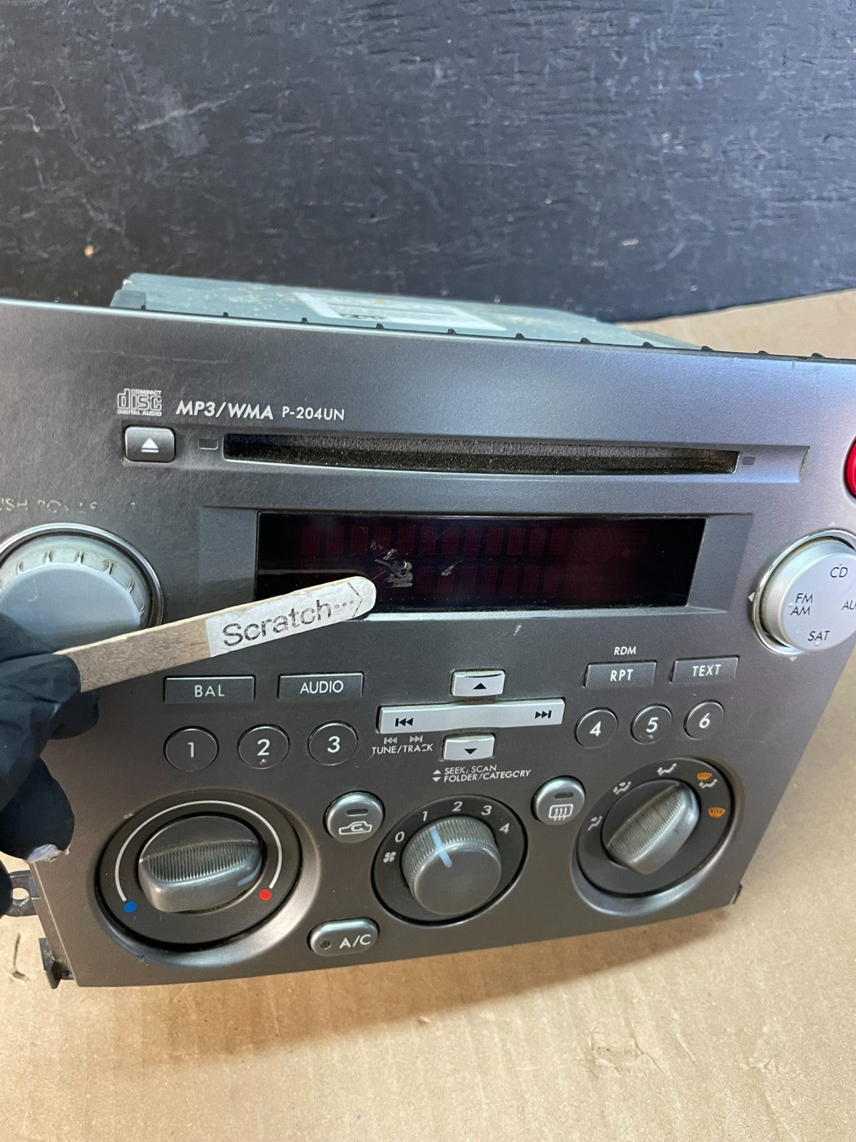 2007-2009 Subaru Legacy Outback Radio CD Player Casette Climate Control AC22621