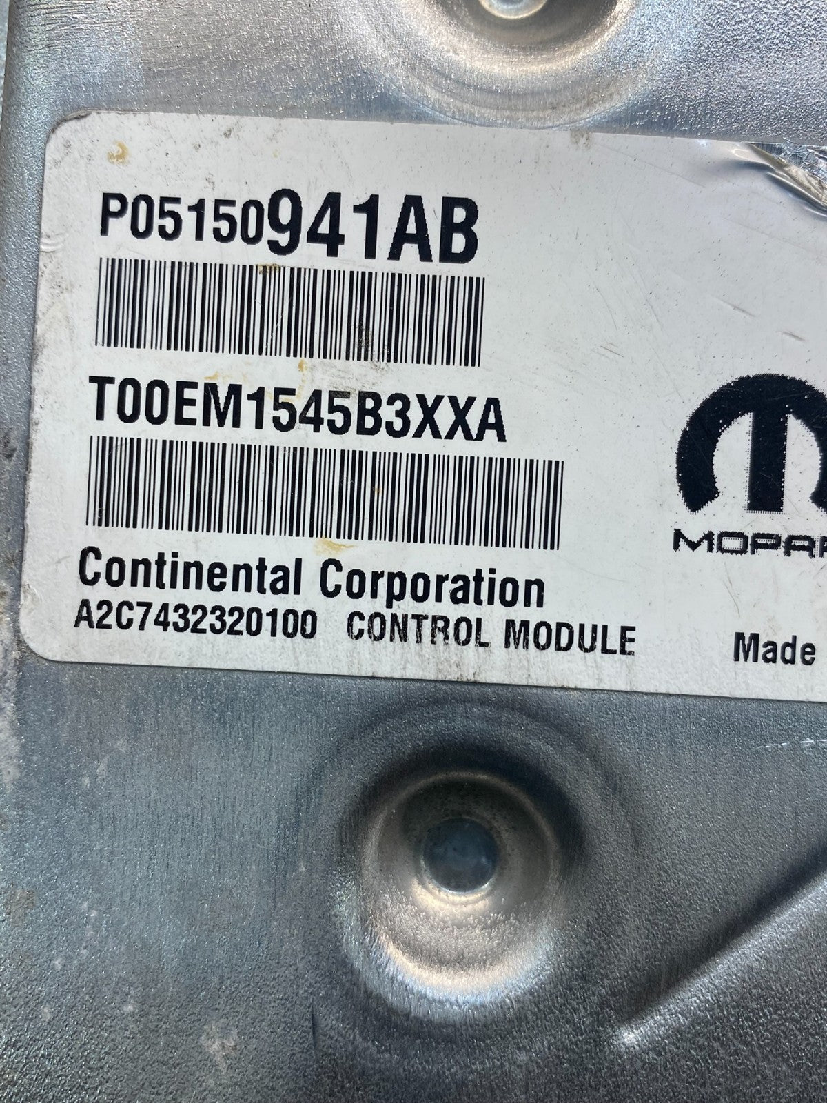 2015-2017 Jeep Compass Patriot Engine Control Module p05150941ab ECU AE7538 DW2
