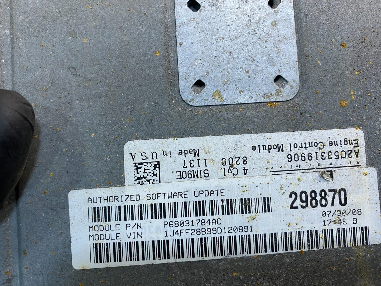 2009 Jeep Patriot 2.4L PCM ECM ECU Engine Computer Module y3728 DG4