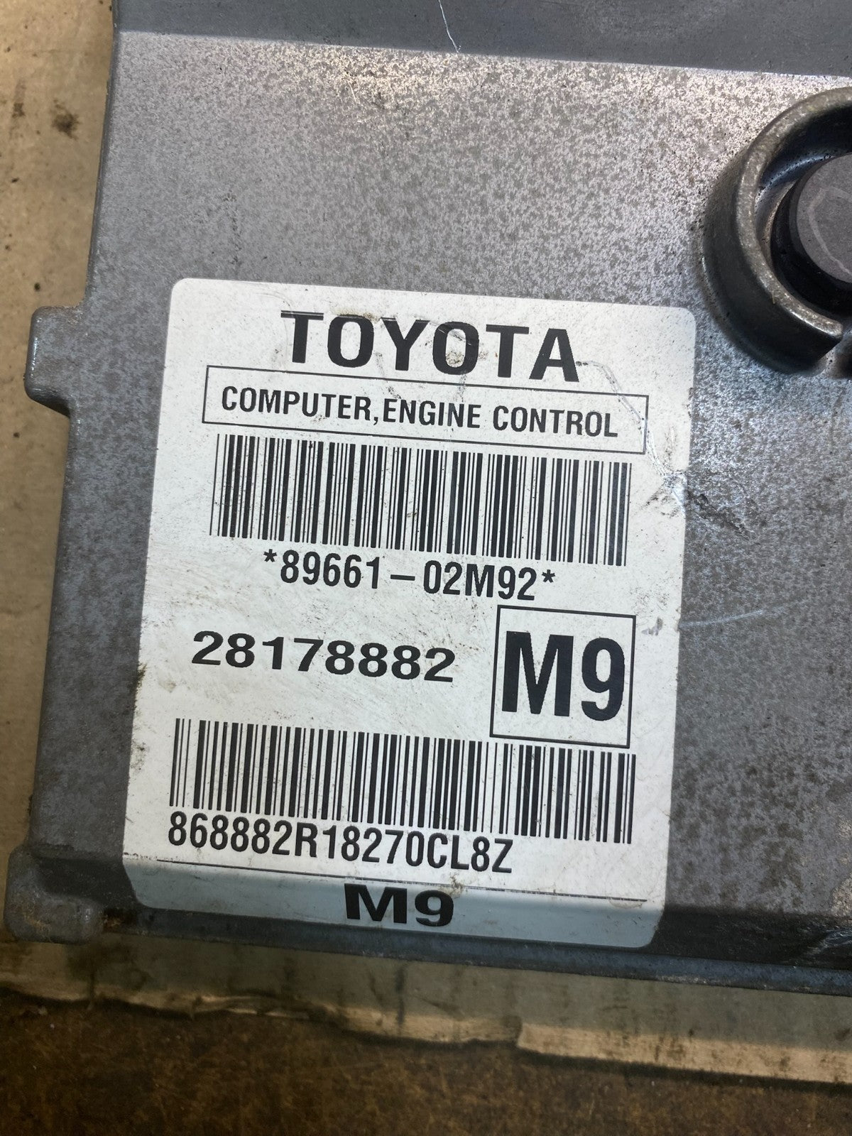 2009 to 2010 Toyota Corolla Engine Control Computer ECU PCM Oem AC0452 DG2
