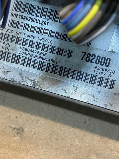 2010 Jeep Liberty Nitro 3.7L Engine Control Unit ECU ECM P68044702AE AH3315 LK2