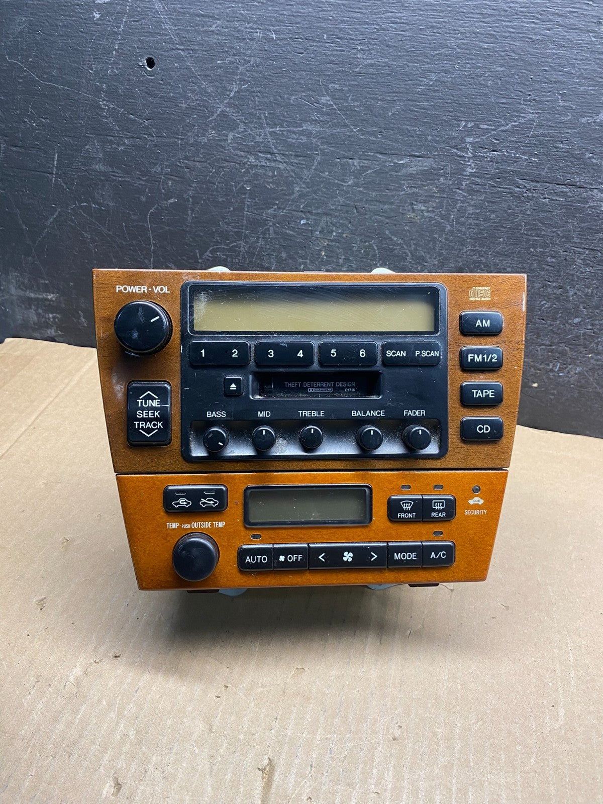 2000 2001 Lexus Es300 Radio Receiver Tape Climate Control A/C ae7894 DG0