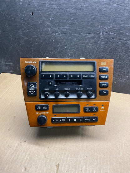 2000 2001 Lexus Es300 Radio Receiver Tape Climate Control A/C ae7894 DG0