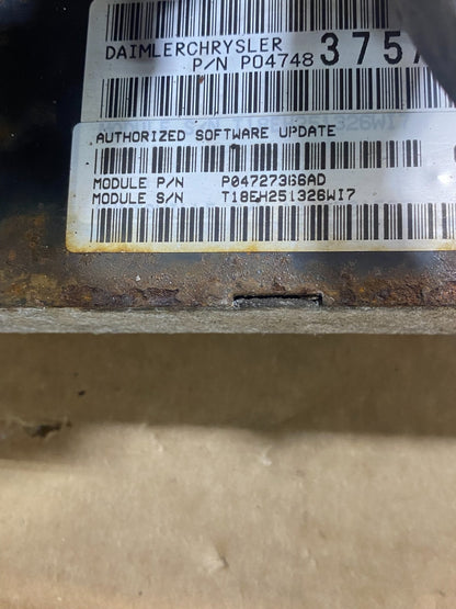 2005 Dodge Caravan 3.8L Engine Computer Module ECU ECM P04727366AD AC8076 DG2