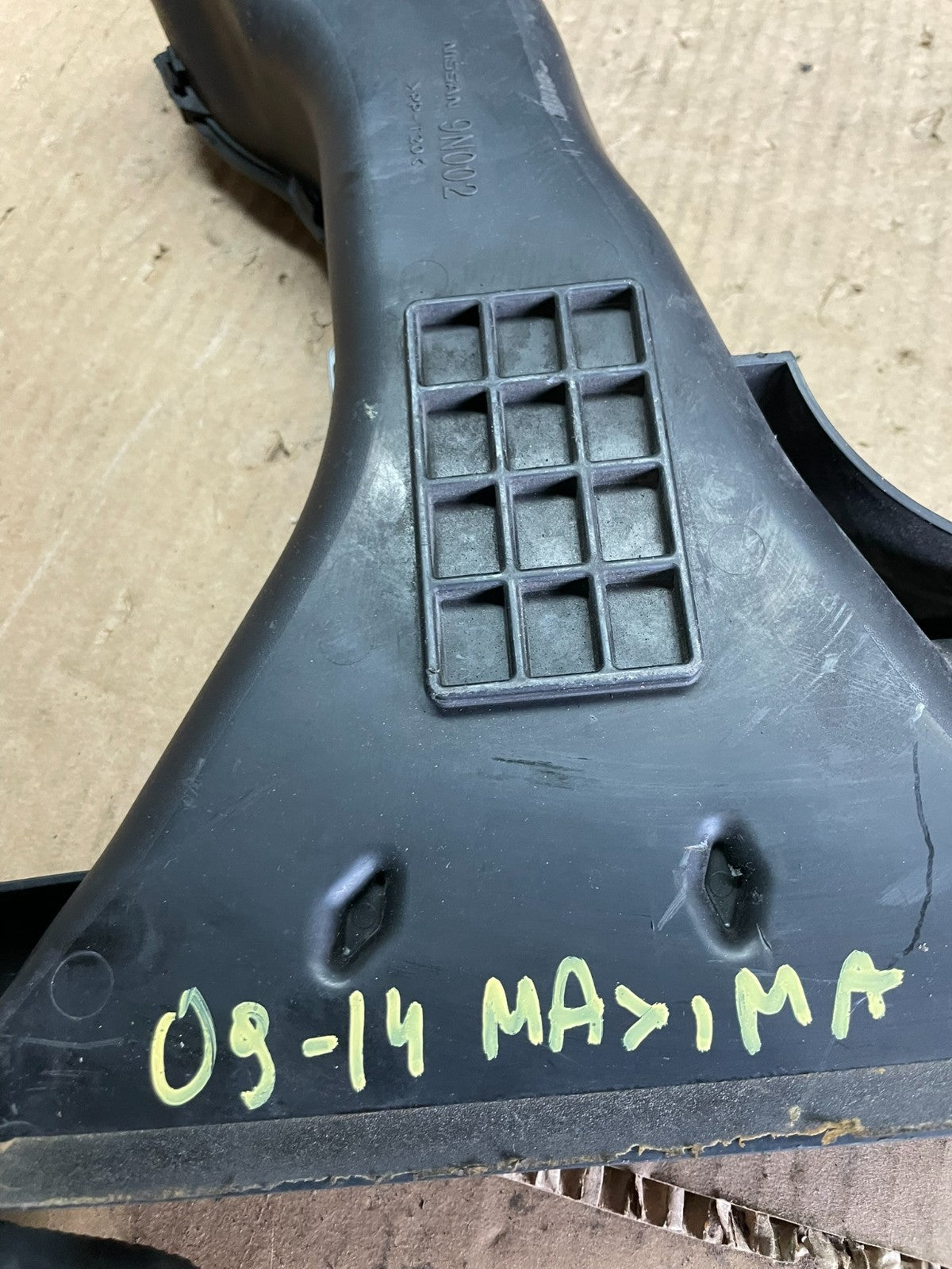2009 to 2014 Nissan Maxima Upper Air Intake Duct AA6149 DG8