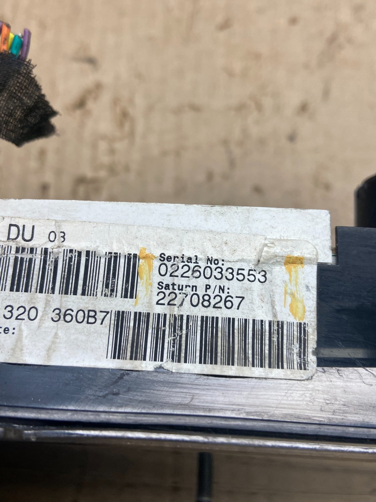 2003 - 2004 Saturn Ion Speedometer Cluster Gauge Oem AB9744 DG6