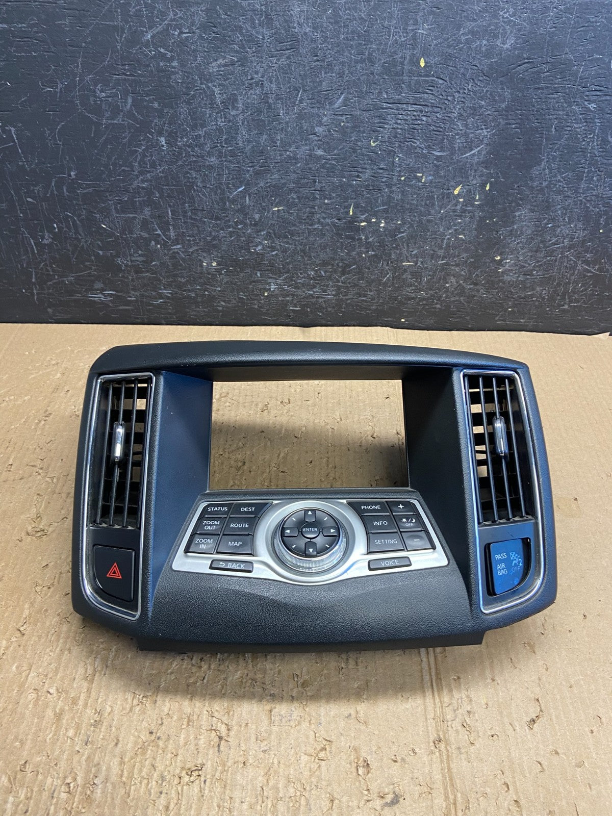 2009-2014 Nissan Maxima Center Console Climate Control Radio Bezel af1711 DG0