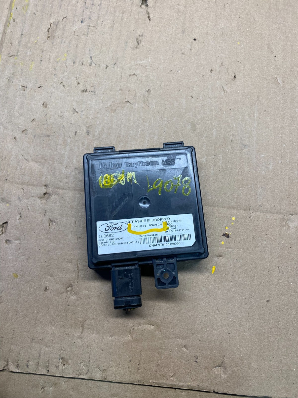 2010 to 2015 Lincoln MKT Blind Spot Control Module Radar Computer L9078 DG0