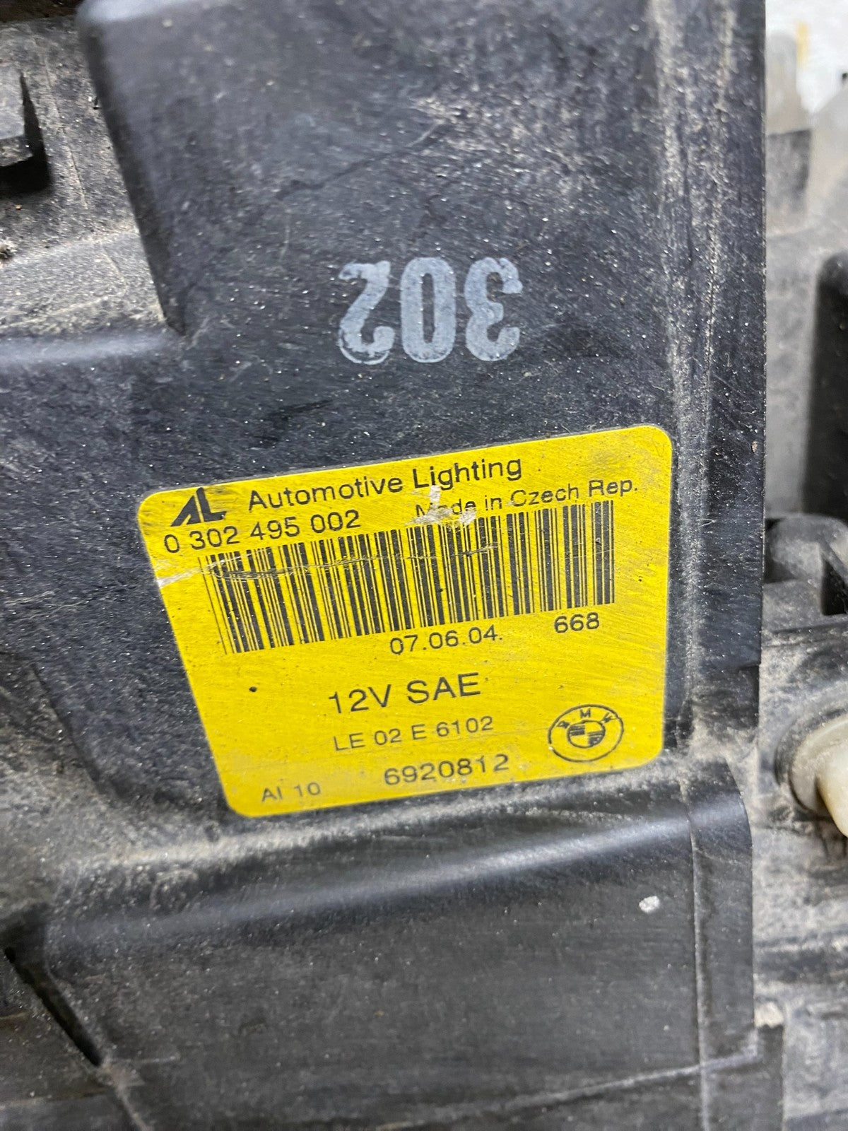 2004 to 2006 Bmw X3 Right Passenger Rh Halogen Headlight AI3686 DW9