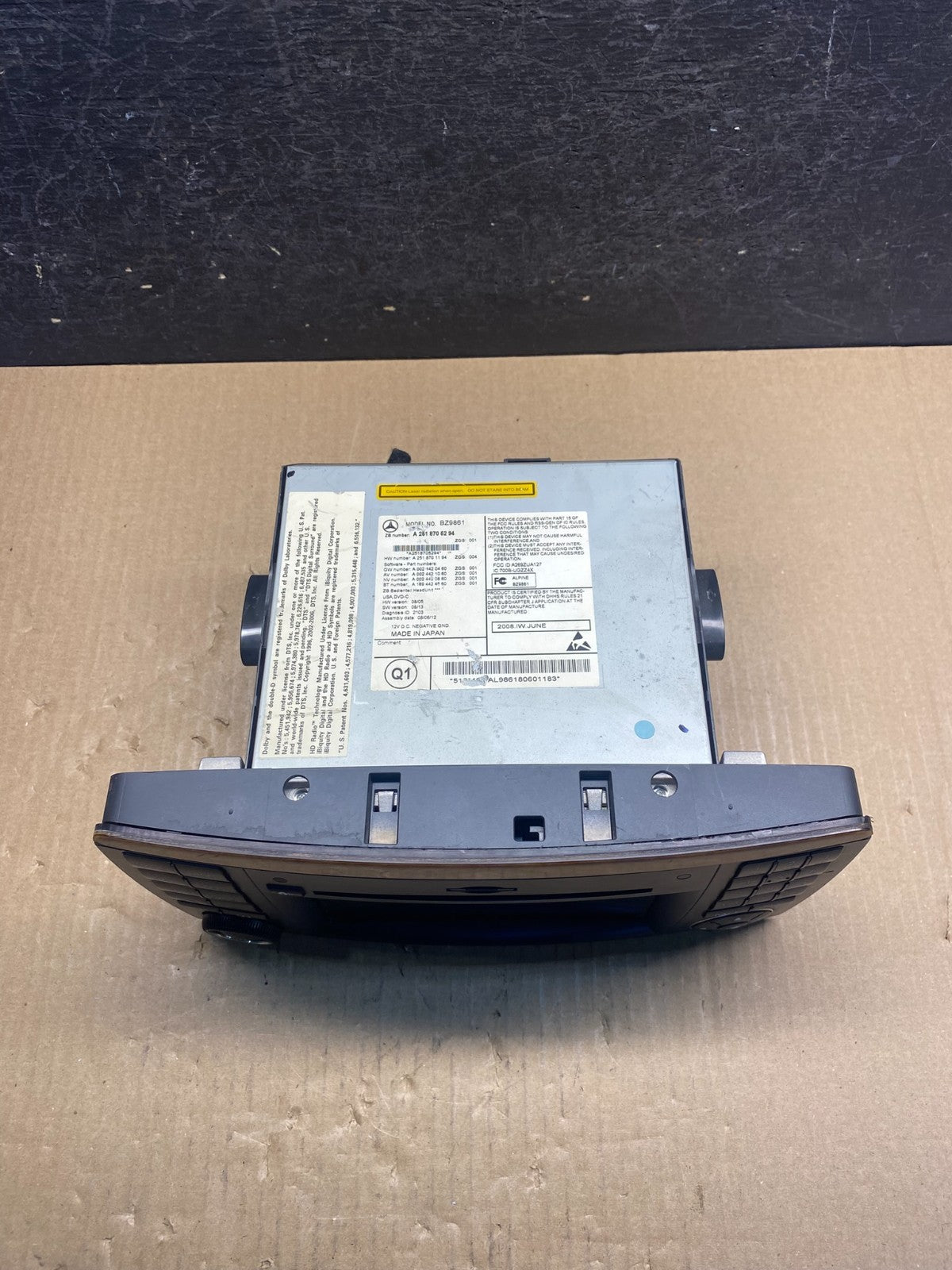 2009-2013 Mercedes W251 R350 Head Command Navigation Radio 6 CD Player ag3829 DG3