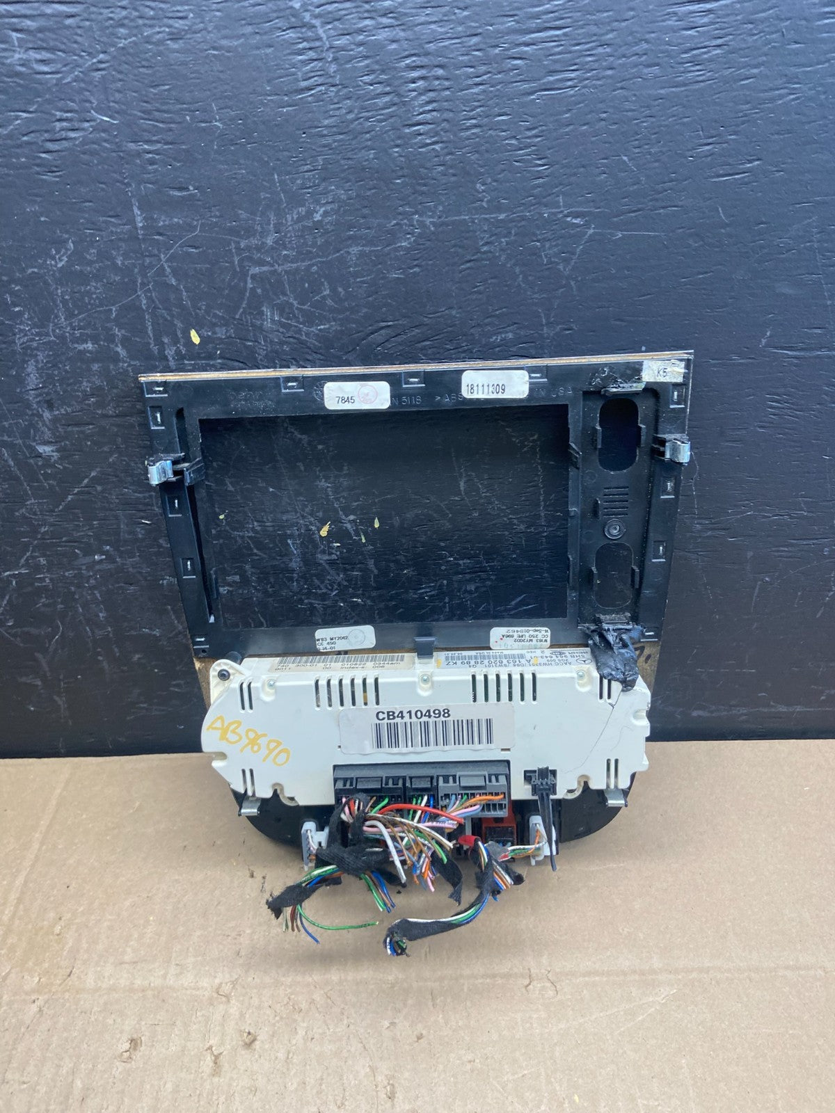 2002-2005 Mercedes ML500 ML350 W163 AC Temp Heater Climate Control OEM AB9690 DG3