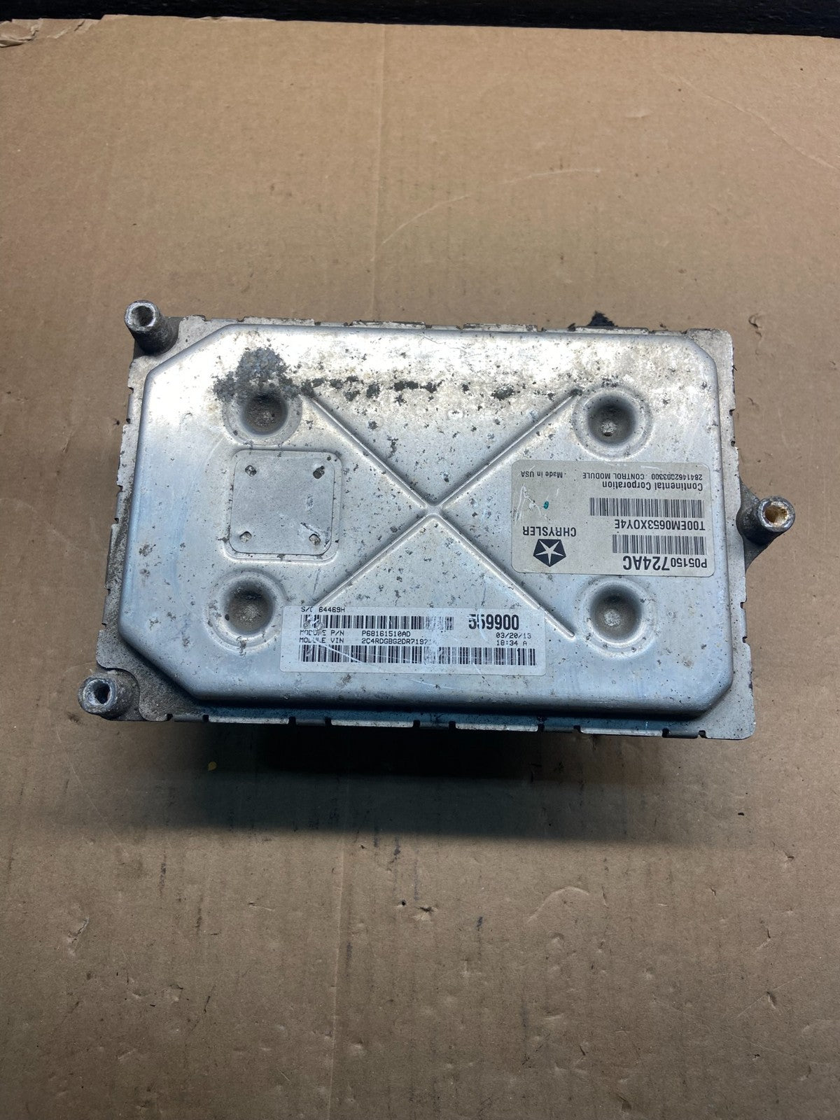 2013 Dodge Grand Caravan Town & Country ECU Engine Computer AF9126 DG1
