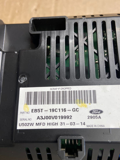2012-2014 Ford Explorer 4.2 Information SYNC Display Screen Monitor OE AF2780 DG4