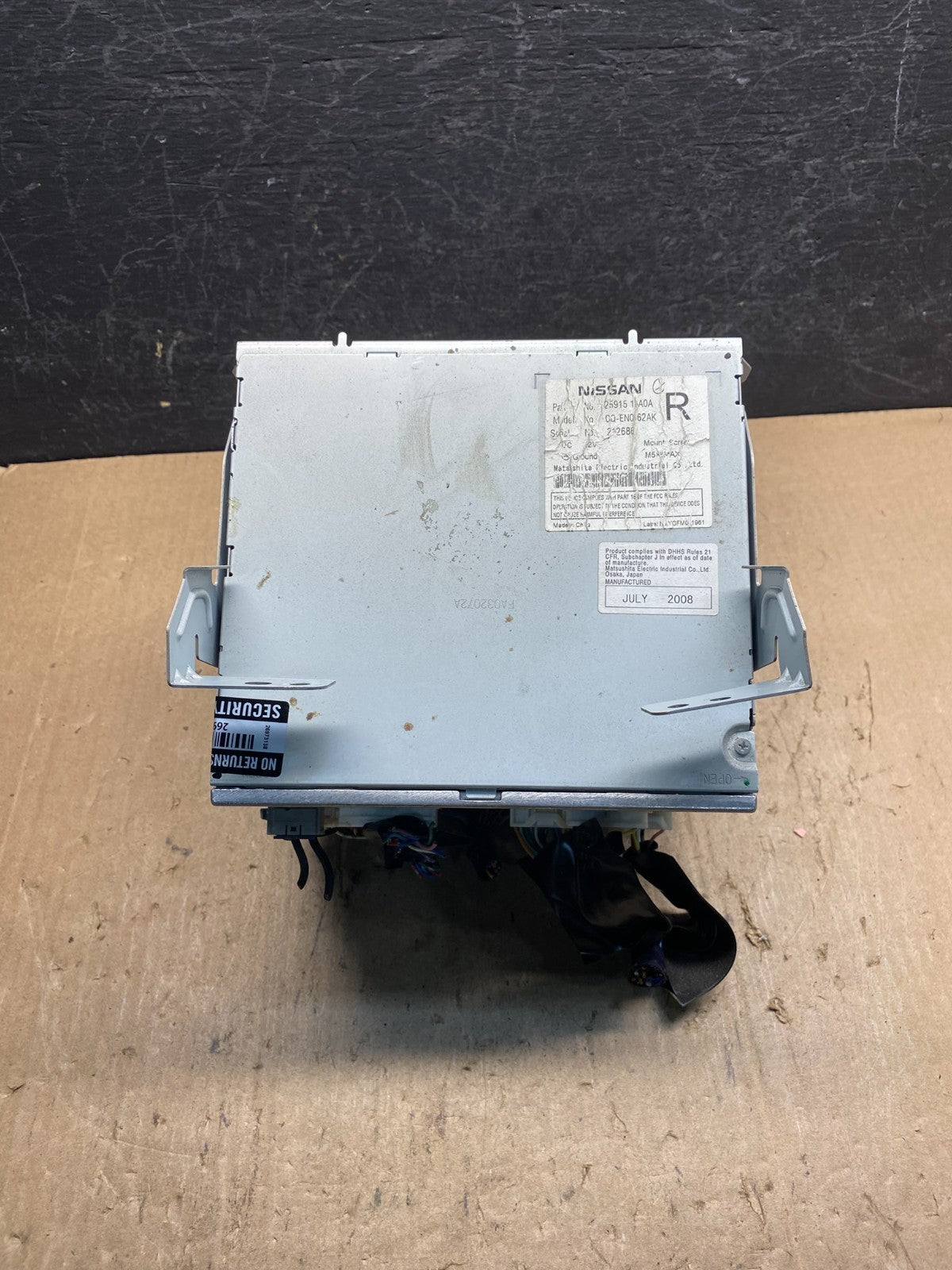 2009 - 2010 Nissan Murano Maxima M35 M37 BOSE Radio CD Navigation AE7869 DW3