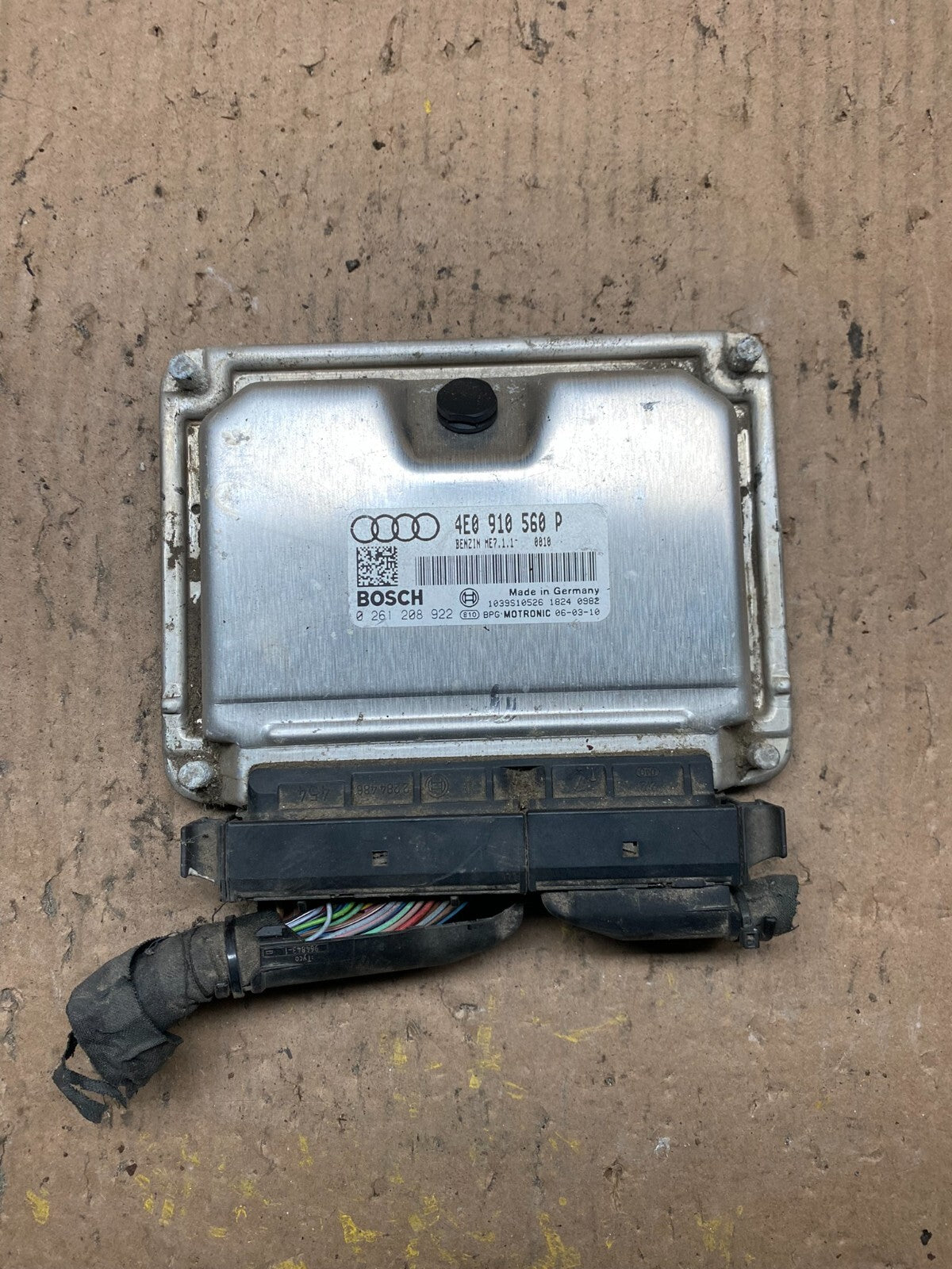 2006 Audi A8 4.2L Engine Computer Module ECM 4E0 910 560 P A6736 PS0